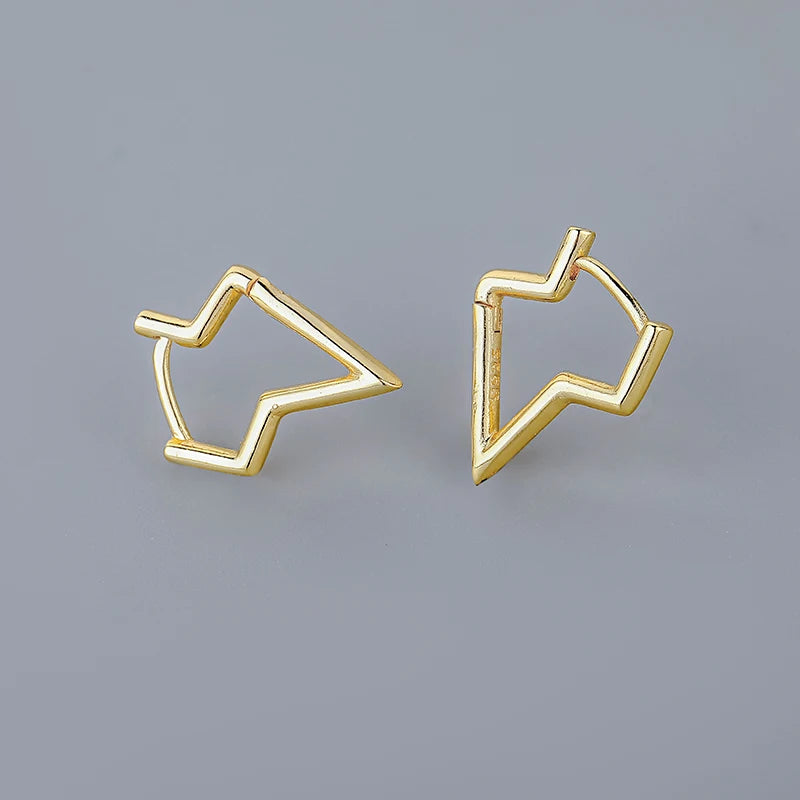 Silver Minimalism Hoop Earrings for Women Men Party Jewelry