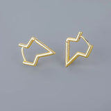 Silver Minimalism Hoop Earrings for Women Men Party Jewelry