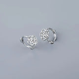 Silver Minimalism Hoop Earrings for Women Men Party Jewelry