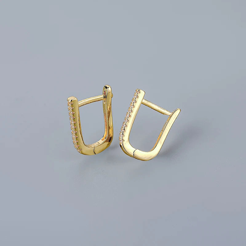 Silver Minimalism Hoop Earrings for Women Men Party Jewelry