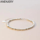 Vintage Silver Cube Bracelet for Women Men