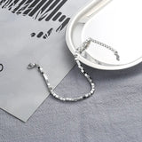 Silver Stackable Square Cube Bracelet for Women Men