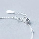 Silver Starfish Charm Bracelet For Women Girl Gift Bell Bracelet