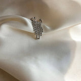Silver Tassel Ear Cuff Earrings Wrap Clip Punk Style Jewelry