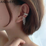 Silver Tassel Ear Cuff Earrings Wrap Clip Punk Style Jewelry