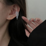 Silver Tassel Ear Cuff Earrings Wrap Clip Punk Style Jewelry