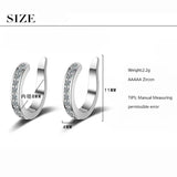 Silver Micro Pave Zircon Ear Cuff for Women Party S-E859