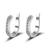 Silver Micro Pave Zircon Ear Cuff for Women Party S-E859