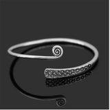 Silver Twist Rope Opening Cuff Bangle Thai Silver Bangle Jewelry