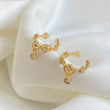 Star CZ Ear Clip Earrings for Women Ear Cuff Jewelry