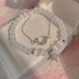 Star Moon Bracelet Love Pendant Couple Gift