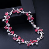 ANGELCZ Summer Chain Bracelet Austrian Crystal Hand Jewelry AB045