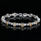 ANGELCZ High Woman Jewelry 13 Pcs Red Cubic Zirconia Hand Bracelets