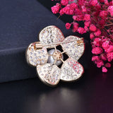 ANGELCZ Golden Flower Brooches Scarf Clip BP015