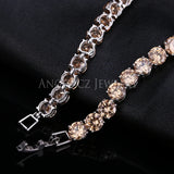 ANGELCZ Olive Green CZ Stone Bracelet Bangle AB029