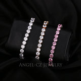 ANGELCZ Olive Green CZ Stone Bracelet Bangle AB029