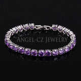 ANGELCZ Olive Green CZ Stone Bracelet Bangle AB029