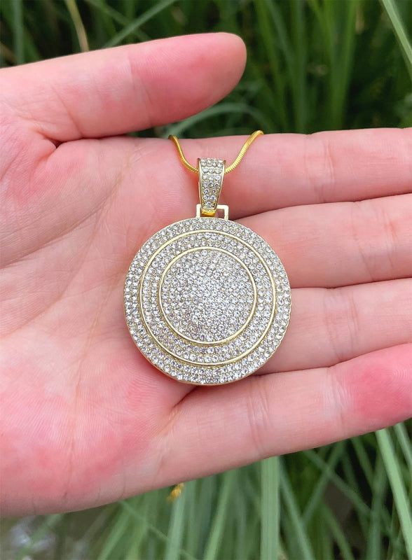Colour Cubic Zirconia PENDANT Wedding Necklace Bridal Charm Engagement