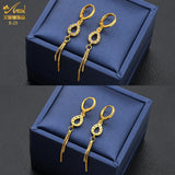 12pcs Long Tassel Hoop Earrings Women Water Droplet Shape Dangle Earring