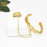 24K Plated Baby Bracelet Bangles Copper Kids Cuff Infant Adjustable