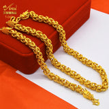 Dragon Head Necklace Men 24K Plated Wedding Jewelry