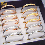 4PCS Dubai Bracelets for Women Indian Plated Copper Bangles