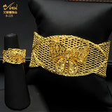 African Bangle With Ring For Women Nigerian Bride Wedding Jewellery