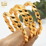 African 24k Plated Bangle Women Charm Copper Bangles