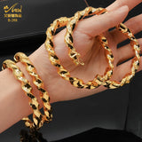 African 24k Plated Bangle Women Charm Copper Bangles