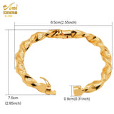 African 24k Plated Bangle Women Charm Copper Bangles