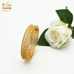 African Bangle Dubai Jewelry 24K Plated Bling Mom Gift