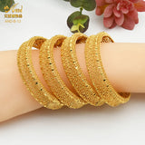 African Bangle Dubai Jewelry 24K Plated Bling Mom Gift