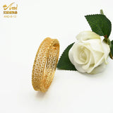African Bangle Dubai Jewelry 24K Plated Bling Mom Gift