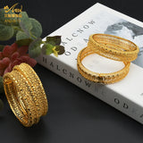 African Bangle Dubai Jewelry 24K Plated Bling Mom Gift