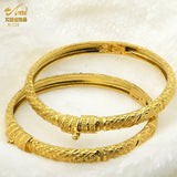 African Bangles 24K Dubai Bracelet Women Wedding Hawaiian Jewelry