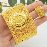 African Cuff Bangle Set with Ring Ethiopian Jewelry