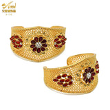African Vintage Crystal Cuff Bangles Dubai Plated Bracelet