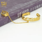 Baby Bracelet Chain Ring Newborn Cuff Bangles Name Jewelry