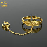 Baby Bracelet Girls Chain Ring Newborn Bangles Name Jewelry Copper Adjustable