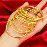 Copper Bangles For Women Charm African Bracelet Dubai Jewelry