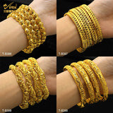 Dubai 24K Plated Bangle Bracelet Jewelry Indian Women Bangles