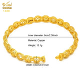 Dubai 24K Plated Bangle Bracelet Jewelry Indian Women Bangles