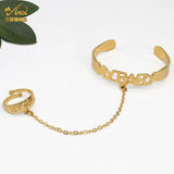 Dubai 24K Plated Bangles Baby Bracelet Jewelry Kids Newborn Boys Girls
