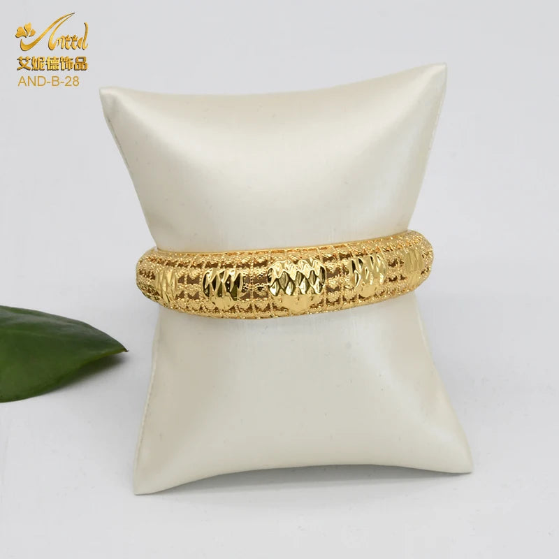 Dubai 24k Plated Bangels For Women Indian Wedding Jewelry