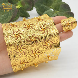 Dubai Bangle With Ring For Women Adjustable Bracelets