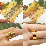 Dubai Bangle With Ring For Women Adjustable Bracelets