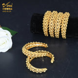 Dubai Bangles Set For Women Plated Bracelets 24K Plated Jewelry Charm