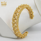 Dubai Bangles Set For Women Plated Bracelets 24K Plated Jewelry Charm