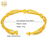 Dubai Copper Alloys Bangle Bracelet Jewelry Arabic Indian Women Charm Bangles