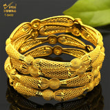 Dubai Copper Alloys Bangle Bracelet Jewelry Arabic Indian Women Charm Bangles